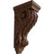 Ekena Millwork 5"W x 7"D x 14"H Large Acanthus Wood Corbel, Mahogany CORW05X07X14ACGM - alternate 1